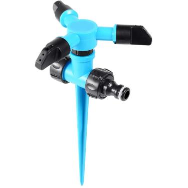 Imagem de Aspersor de jardim, rotação de 360 graus, irrigador de gramado, cobertura de grande área ajustável, sistema de irrigação de jardinagem ponderado