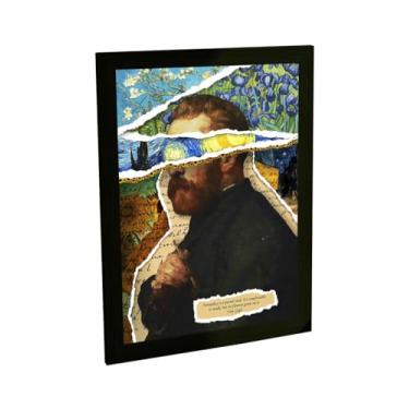 Imagem de Quadro Decorativo Frase Van Gogh Normalidade É Uma Estrada Decoração Poster Quarto Sala