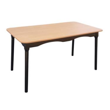 Imagem de Mesa De Jantar Colonial Brisa 137x80cm Rústica em Madeira com Tampo em