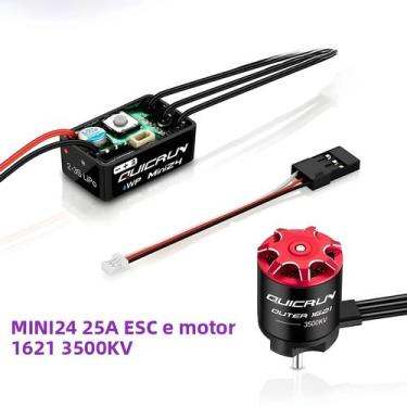 Imagem de Motor Brushless ESC 25A 3500KV 1/18 1/24 Para Carro RC Crawler HOBBYWI