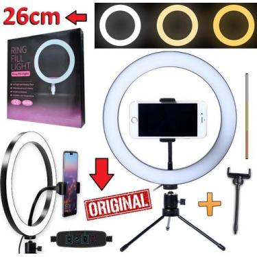 Imagem de Iluminador Ring Light Profissional Anel Led Celular Universal Foto Víd