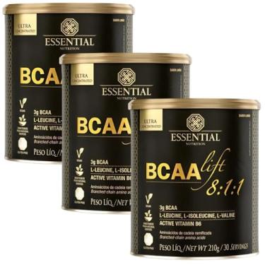 Imagem de Kit 3x Bcaa Lift 8:1:1 (210g) - Essential Nutrition Sabor:Limão