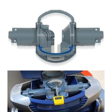 Imagem de DearChan R0545700 Substituição do conjunto da carcaça do motor central para Zodiac MX8 / MX8 Elite | Fixar e reconstruir limpador de piscina de sucção Baracuda | com rampa e 2 vedações