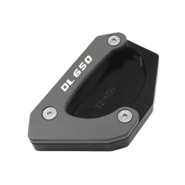 Imagem de Acessórios para motocicletas Placa de extensão para descanso lateral, placa ampliadora, suporte para descanso lateral, para Suzuki V-STROM 650/XT VSTROM DL650 V STROM650 2012-2023