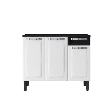 Imagem de Gabinete Cozinha Itatiaia Rose Ig3g1 105 Branco/preto