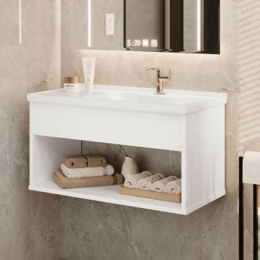 Imagem de Gabinete Armário Balcão para Banheiro com Cuba Encanto