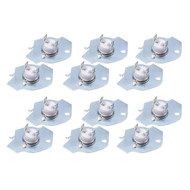 Imagem de 12 peças de fusíveis térmicos para secadora de roupas 3977393 3977394 compatível com secadora Whirlpool 3HLER5437JQ0/2/3