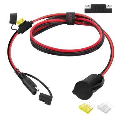 Imagem de CUZEC Soquete adaptador de soquete SAE para plugue de 0,61 m 14 AWG com conector SAE