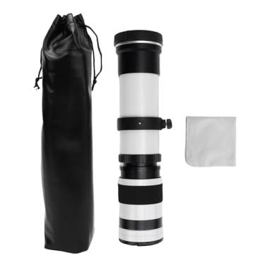 Imagem de Jectse Lente Telefoto de Câmera de 420-800mm Com Foco Manual, Abertura F8.3 para a Câmera RF Mount Mirrorless Ideal para Observação de Pássaros, Vida Selvagem e Fotografia de Paisagens (WHITE)