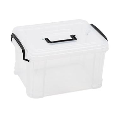 Imagem de ＫＬＫＣＭＳ Caixa de armazenamento transparente, recipiente para artigos diversos, organizador de maquiagem, organizador de brinquedos para quarto