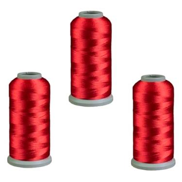 Imagem de 3 Linha de poliester Máquina de Bordar 4000m Vermelha