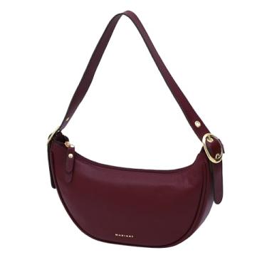 Imagem de Mariart Bolsa Shoulder Feminina de Couro Bovino Legítimo Lima FL (Rubi)