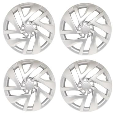 Imagem de Kit 4 Calota Aro 15 Compatível c/Roda Virtus 2023 - Prata