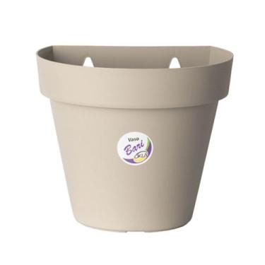 Imagem de Kit 3 a 5 Vasos para plantas arandela parede meia lua flores jardim ve