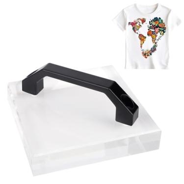 Imagem de Bloco Resfriamento HTV com Alça, Ferramenta Portátil para Prensa Térmica Acessórios Resfriamento Rápido para Vinil Transferência Térmica Papel Sublimação e Filme DTF