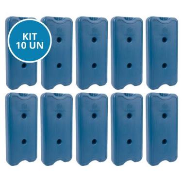 Imagem de Kit 10 Gelo Placa Gel Artificial Reutilizável Rígido 1000ml - Gelotech
