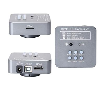 Imagem de Câmera de microscópio digital Vabiooth Full HD 2K 1080P HDMI USB C-Mount com calibração de software compatível com sistema Windows 7/8/10, adaptador C-Mount 25 mm e 30 mm 30,5 mm