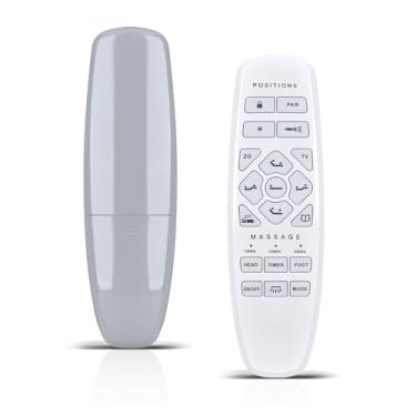 Imagem de WDZP Novo controle remoto de substituição compatível com Okin RF.27.19.33 Lucid L600 cama ajustável elétrica, para cama ASONLY, para cama king dividida ajustável + colchão híbrido de 35 cm