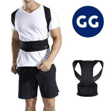 Imagem de Cinta Corretor Postura Coluna Colete Lombar Postural Pegar Peso - MKB