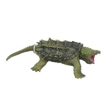 Imagem de Dynwave Modelo de tartaruga mordedora Modelo animal Educação infantil Iluminação Brinquedo cognitivo Estatueta de tartaruga Figura de pequena