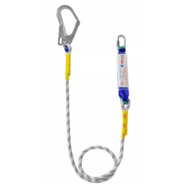 Imagem de oshhni Cordão de segurança, cinto de segurança para trabalho, proteção contra quedas, equipamento de proteção com mosquetão para escalada em árvores e, Pacote de Buffer de Gancho único