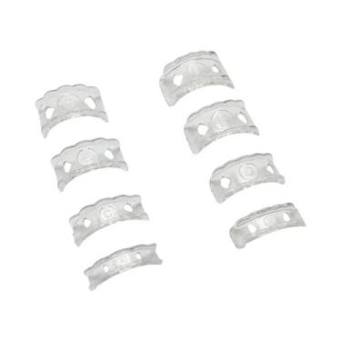 Imagem de Medidor De Anel Invisível De Silicone Transparente, 8 Tamanhos Ajustáv