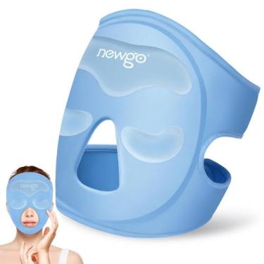 Imagem de Máscara facial Ice Pack NEWGO para olhos inchados, enxaquecas e vermel