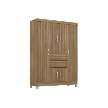Imagem de Guarda Roupa 6 Portas E 2 Gavetas Ecom Ii Amêndola Touch - Demóbile