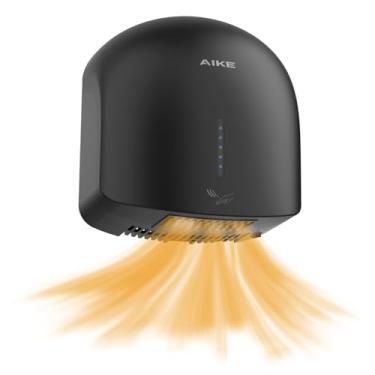 Imagem de AIKE GentleAir Secador de mãos quente, baixo ruído para casa e banheiros, AC220V-240V, preto meia-noite