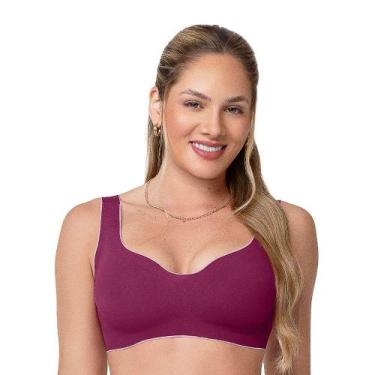 Imagem de Sutiã Laser Termofusionado com Bojo Removível Marsala Zee Rucci, 46