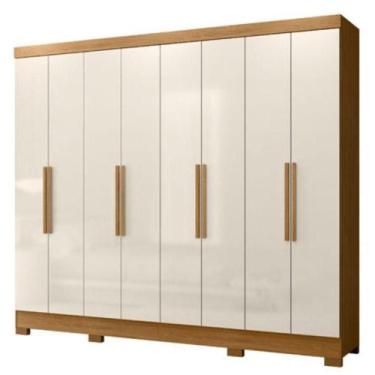 Imagem de Guarda Roupa Casal 6P 236 cm Diplomata Moval, Freijo Off White