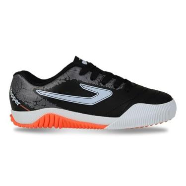 Imagem de Chuteira Topper Recreio Viii Preto/Chumbo/Laranja,33