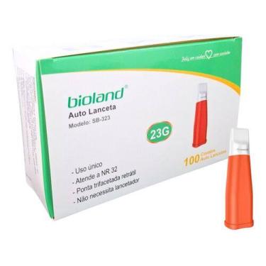 Imagem de Auto Lanceta De Segurança 23g Bioland Cx C/ 100un