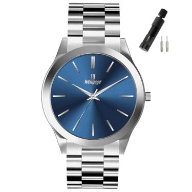 Imagem de Weayege Relógios masculinos modernos minimalistas para negócios, relógios de pulso masculinos luxuosos, quartzo, à prova d'água, para homens, presentes para homens