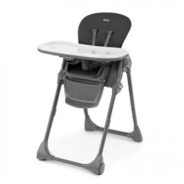 Imagem de Cadeira de Alimentação Cadeirão com Bandeja Removível e 7 Posições, Chicco, Preto