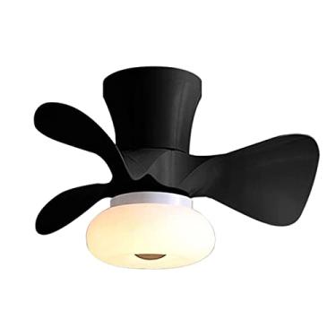 Imagem de Ventiladores de teto infantis com luzes Ventilador de teto com controle remoto Reversível silencioso 6 velocidades Ventilador de luz de teto Quartos Ventiladores de teto LED reguláveis com l
