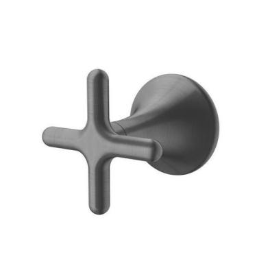 Imagem de Acabamento Registro Base Deca 3/4 Liss Grafite Escovado - Docol