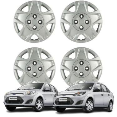 Imagem de Jogo Calota Aro 14 Fiesta Hatch/ Sedan 2011/2012 Cubo Baixo - Grid Cal