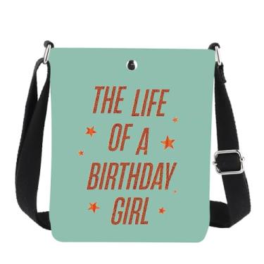 Imagem de JNIAP Bolsa tiracolo de aniversário The Life Of a Birthday Gi-rl Gifts Birthday Party Shoulder Bag, A Birthday Cb, Ajuste