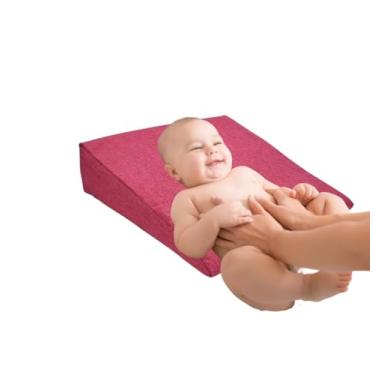Imagem de Travesseiro Almofada Colchão Anti Refluxo Para Carrinho Bebê (Rosa)