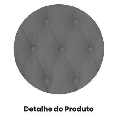 Imagem de Kit 2 Poltronas Decorativa Dália Suede Cinza Pés Madeira Ms Decor - Nã