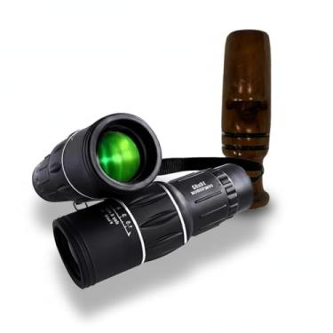 Imagem de Apito De Madeira Inhambu Açu Modelo 03 + Luneta Observação de Pássaros