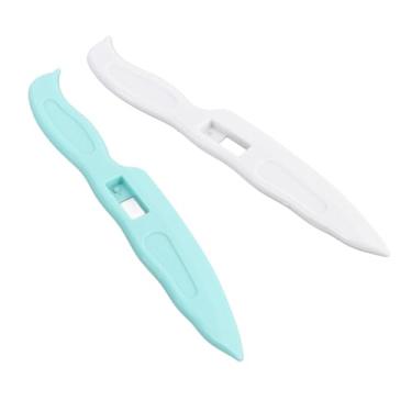 Imagem de Phefop Pasta de Osso de Plástico, 2 Peças, Ferramenta Leve de Creaser de Papel para Encadernação e Fabricação de Cartões, Ideal para Projetos de Artesanato