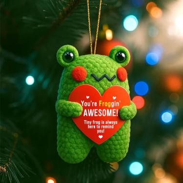 Imagem de Presentes de aniversário emocionais fofos com suporte de sapo para irmã mãe, avó, esposa, tia, melhor amiga, presentes inspiradores de animação para mulheres e homens, presente exclusivo de Natal