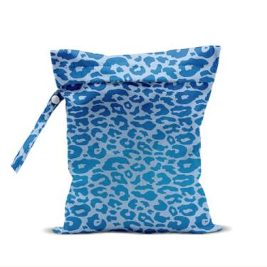 Imagem de Bolsa impermeável e úmida para roupas de banho, viagens, cosméticos, roupas sujas para piscina, ioga, academia, artigos de higiene, carrinho de bebê, bolsas de praia de viagem reutilizáveis (estampa