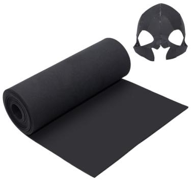 Imagem de BENECREAT Rolo de espuma EVA preto de 395 cm, rolo de espuma artesanal de 40 cm de largura para confecção de fantasias de cosplay, projetos de artesanato DIY, artesanato de espuma, 4 mm de espessura