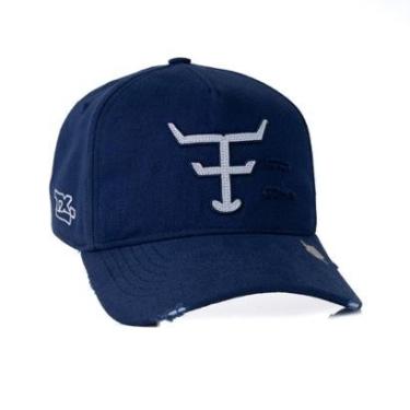 Imagem de Boné Texas Farm - Tf836 - Azul Marinho/ Branco Único-Unissex