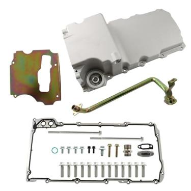 Imagem de WFLNHB Kit de alumínio LS Oil Pan 302-1 Substituição para 1955-1987 Muscle Car Classic Car Trucks LS1 LS2 LS3 LS6