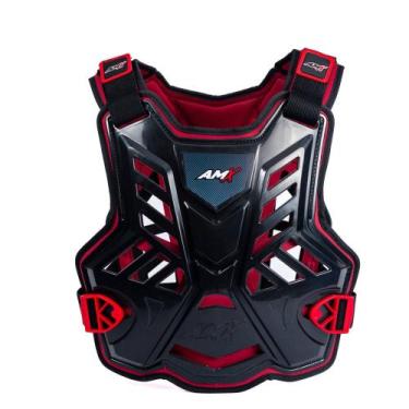 Imagem de Colete Amx Control Trilha Motocross, Preto, Vermelho