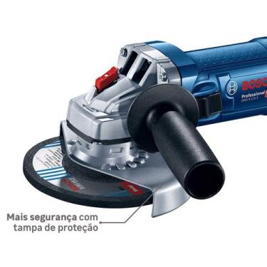 Imagem de Esmerilhadeira Angular Bosch GWS 9125 S 900W - Bosch Maquinas, 220V